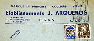 Oran enveloppes pub 1459
